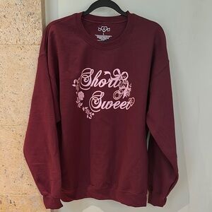 Sabrina Carpenter official merch 'Short & Sweet' Sweatshirt SZ L